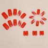 Vitality Orange Girl Sweet Manicure Europäischer und amerikanischer Modestil Gefälschte Nägel Fertiges Produkt Abnehmbares Manikürestück
