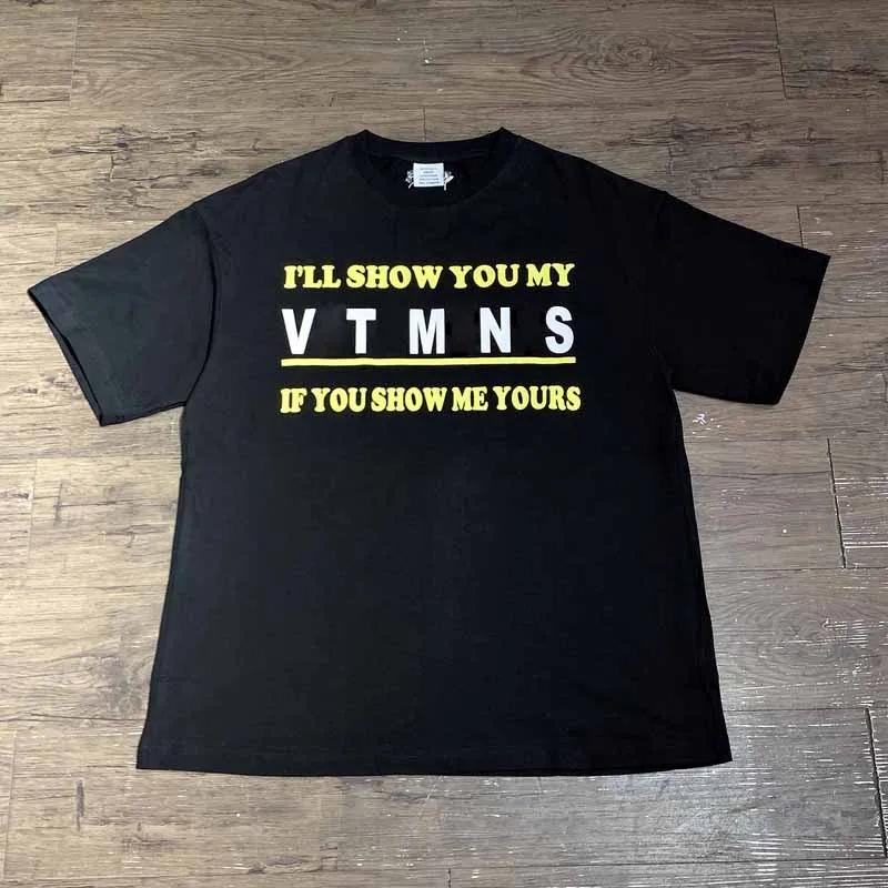 2025 Luxury Vt Logo Full Print Unisex T-shirt T-shirt Hip Hop Super Men Casual Cotton T-shirt Summer Fashion Short Sleeve