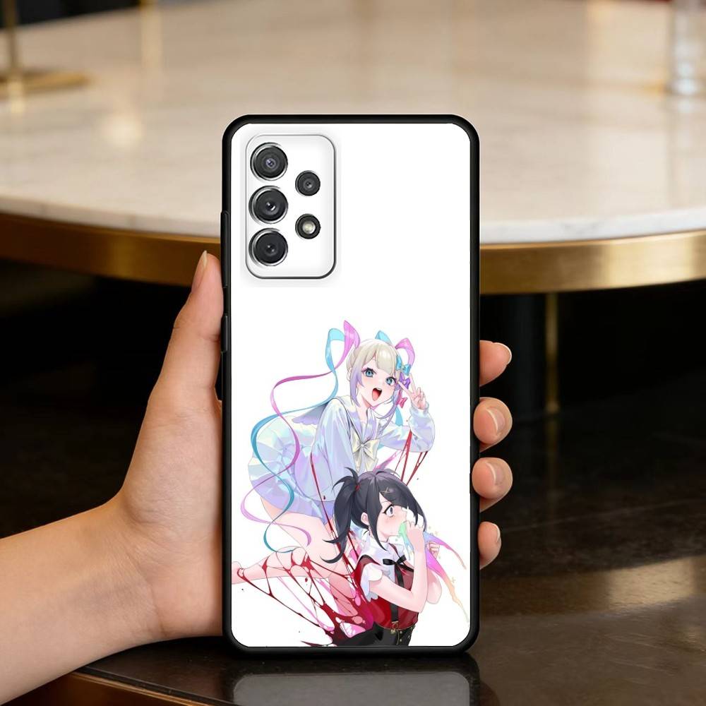 Game  Needy Girl  Overload Soft Silicone Black Cover Phone Case For Samsung Galaxy A73,A72,A71,A70,A53,A52,A51