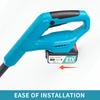 21V Cordless Snow Sweeper, Brushless Motor, Telescopic Handle, 12” Width