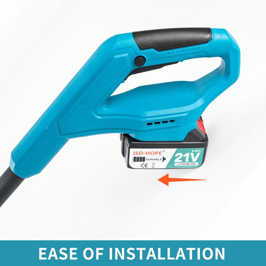 21V Cordless Snow Sweeper, Brushless Motor, Telescopic Handle, 12” Width