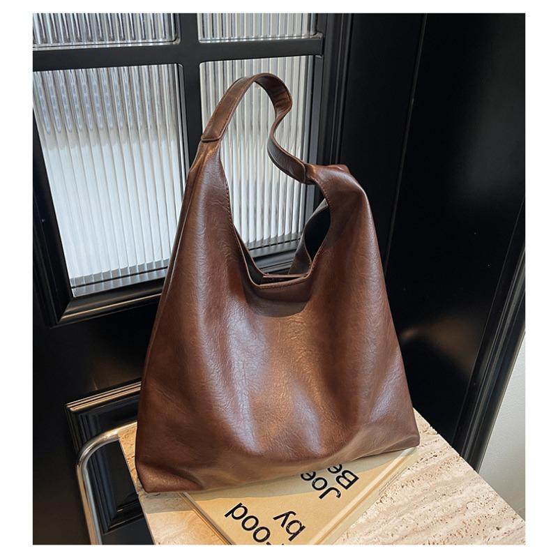 Shoulder Tote Bag 2025 New Retro College Style Large Capacity Bags