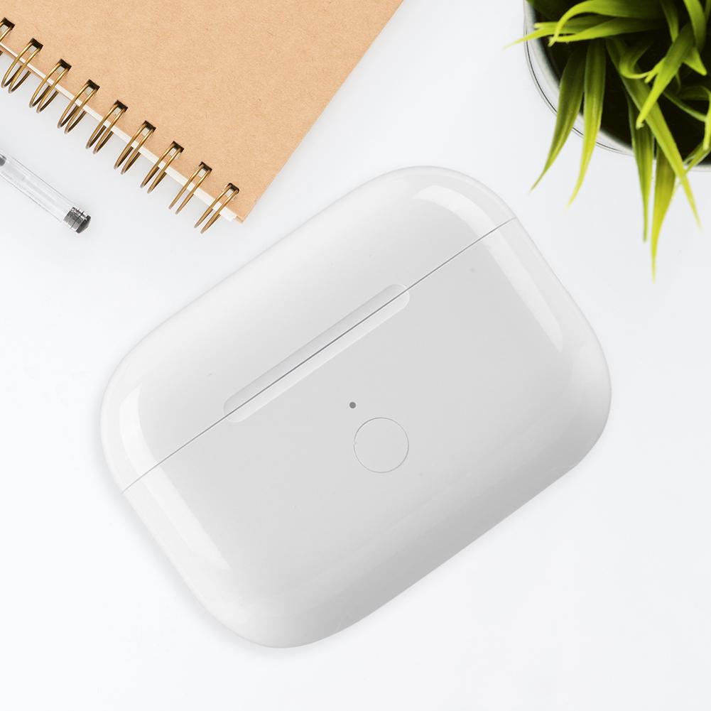 Husă de încărcare fără fir pentru căști Airpods 450 mAh cu buton de sincronizare de asociere compatibil Bluetooth pentru AirPods Pro 2