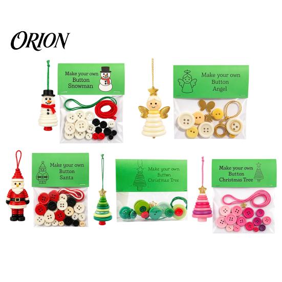 Christmas Decoration Materials for Crafts 2Pcs DIY Pendant Decoration, Plastic Hanging Ornaments with Santa Claus Snowman Angel Decor Shape, Tree Door
