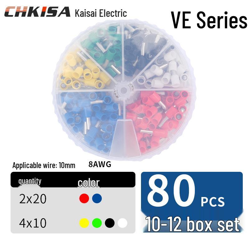 Tubular Wiring Terminal Crimper with Storage Box for Quick Cold-Pressed Wire Terminals