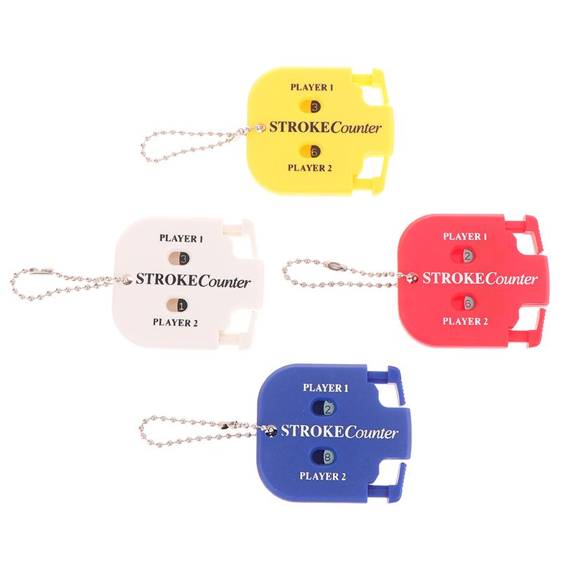 1Pc Mini Golf Score Shot Stroke Counter Two Digits Scoring Keeper Keychain For Golf Game Scorekeeper Gift For Golfers