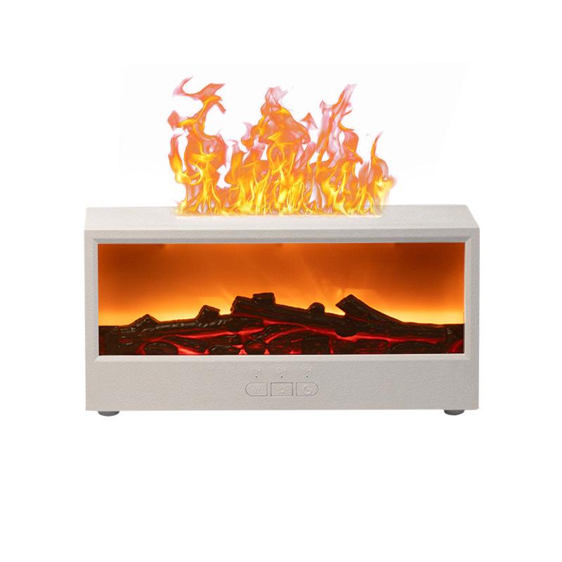 3D Aroma Diffuser & Fireplace Humidifier with Remote Control - Seven-Color LED Display