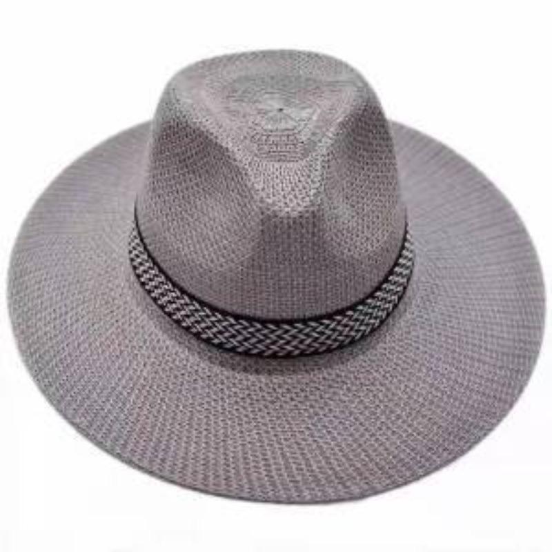 Middle-aged Hats Men's Summer Shading Straw Hats Middle-aged Men's Top Hats Sunscreen Hats Elderly Men's Sun Hats Dad's Cool Hats