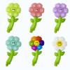 Daisy & Sunflower Smiley Stick Balloons, 100-Pack