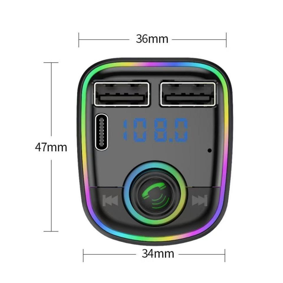 Bluetooth FM Transmitter Handsfree Car Radio Modulator MP3 Player With USB Super Quick Charge Adapter for Car