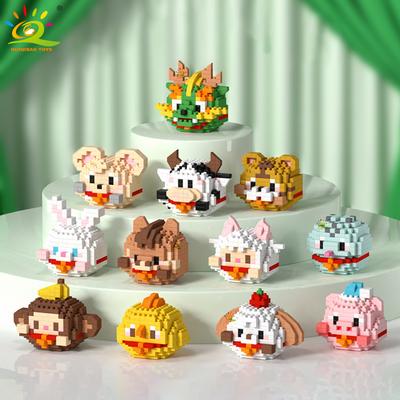 Non-Toxic Mini Cute Delicious Fruit Micro Building Blocks 3D Diamond Model Food Bricks Diy City Construction Toys For Children
