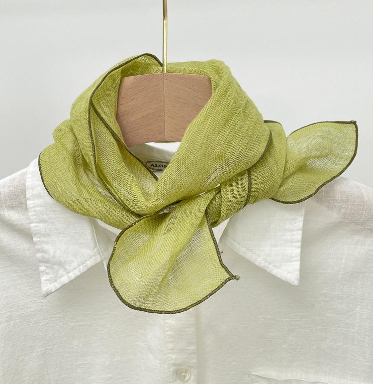 

Гарантированно улучшит ваши фотографии! Мужской шарф-галстук в мори-стиле из японского хлопка-льна-шелка - длинный и узкий дизайн.