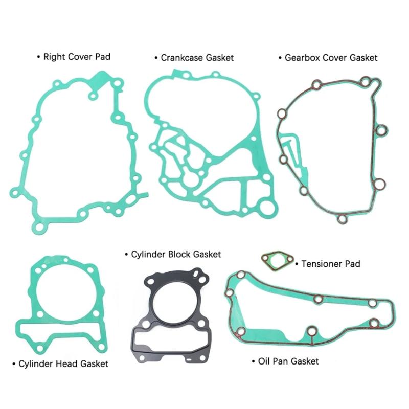 Motorcycle Full Gasket Kit Repair Part Motorbike Engine Cylinder Head Gaskets Crankcase Oil Tank Pan Gasket