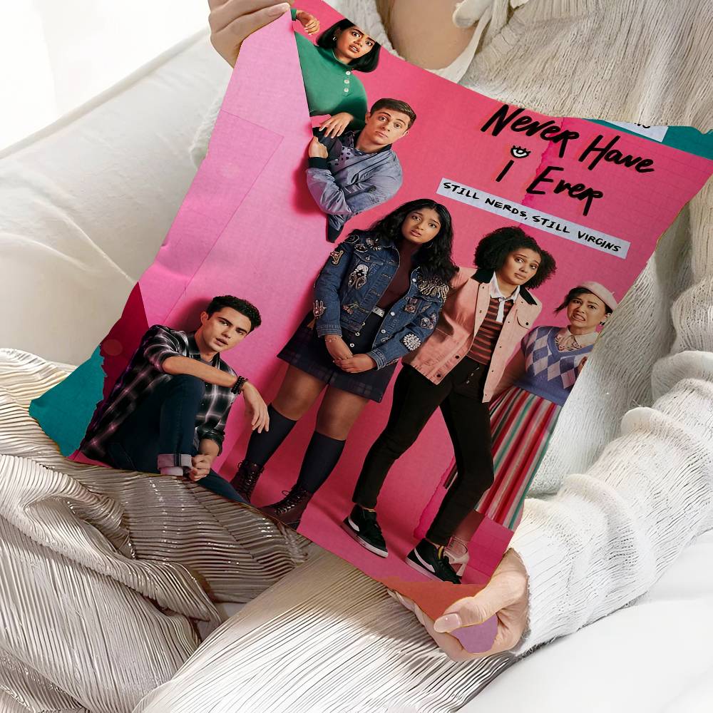 Never Have I Ever America Tv Show Office Cushion Pillowcase Car Cushion Cover45X45Cm Lumbar Pillowcase Sofa Pillowcover