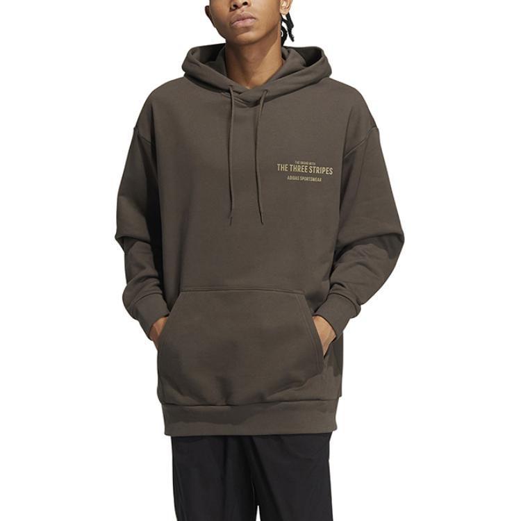 adidas Sweatshirts Men's Brown Hooded Moderate Other IB2736