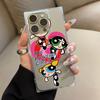 Clear Square Back Tube Case Protection For iPhone 14 Pro Max 11 12 16 ProMax 13 15 Plus Anti-Oxygen,Flying Little Policewoman Pattern Casing