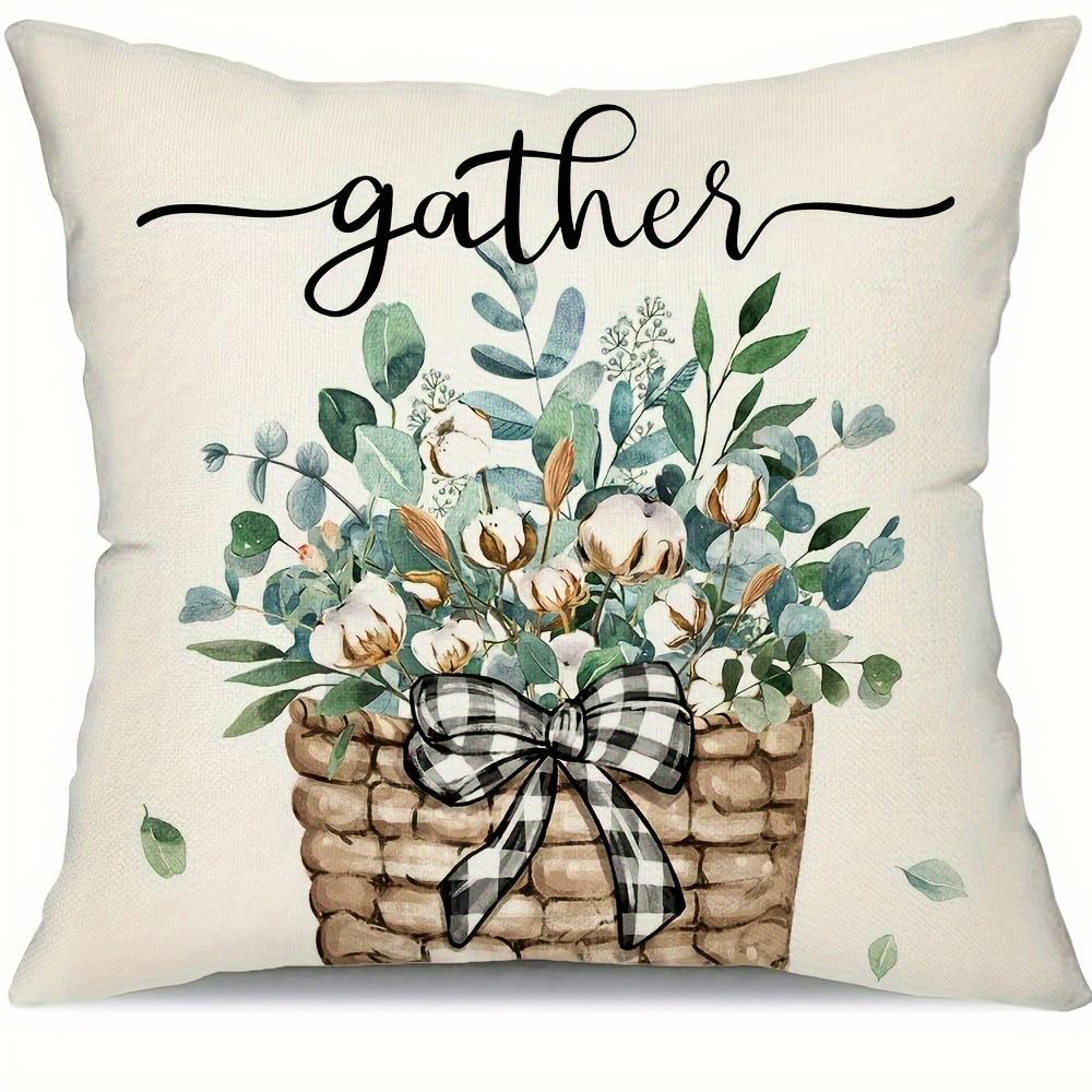 

Sweet home pattern design, soft and comfortable, sofa and chair cushion cover, suitable for all kinds of rooms and places 16x16in 40x40cm