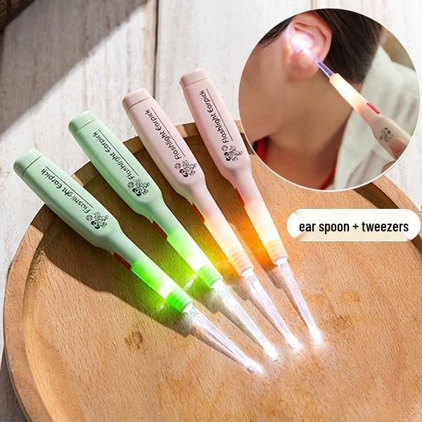 Leuchtendes Ohrstäbchen Ohrenschmalzentferner mit Licht - Visuelles Ohrreinigungsgerät für Erwachsene und Kinder