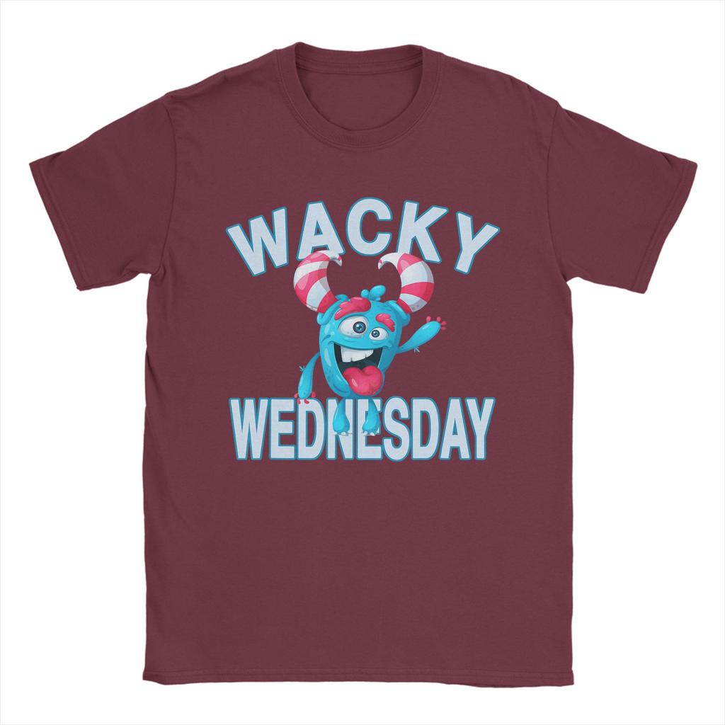 Wacky Wednesday Spirit Week Party Day TShirt Unisex  Leisure Pure Cotton Tee Shirt Crew Neck Short Sleeve T Shirt Unique Clothes