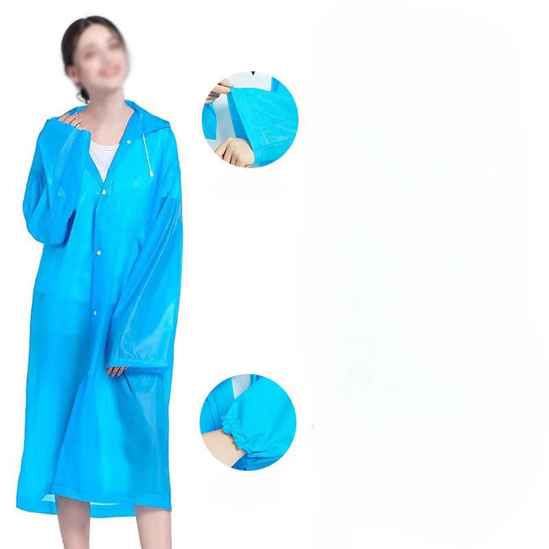 

Неодноразовый дождевик Портативный непромокаемый цельный дождевик для взрослых для путешествий 140g синий