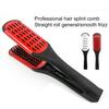Straight Hair Comb Premium Bristles Anti-static Double Sided Ergonomic Handle Heat-Resistant Hairdressing Tool Hairdressing Straightener Comb Clamp