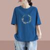 2025 Korean Style Women's Loose Letter Print Slimming T-Shirt