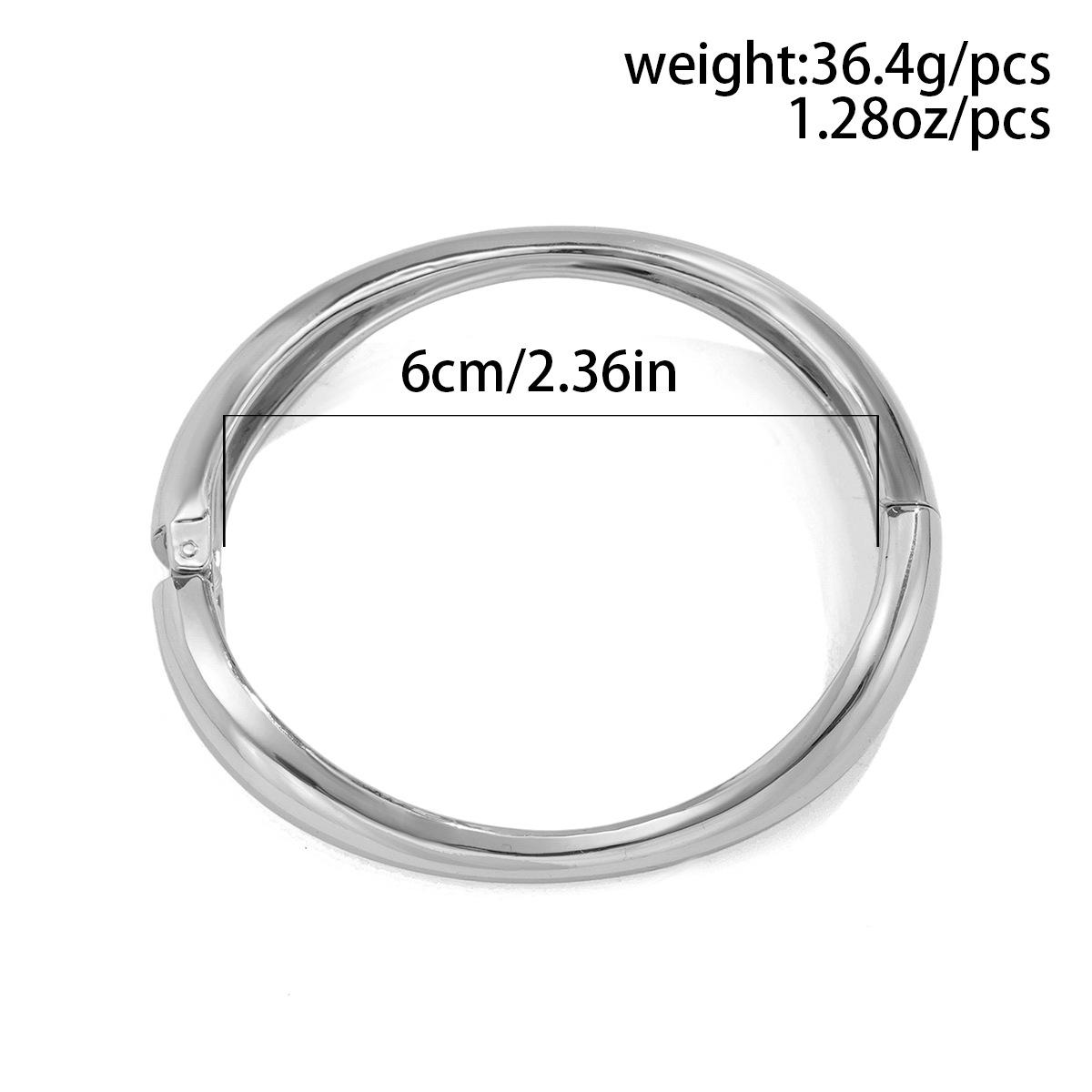 

Дизайн Sense Ювелирные изделия Мода Ниша Сплав Глянцевый Золотой Браслет Простой Нерегулярный Открывающийся Браслет