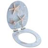 Day and Night - Day and Night WC Toilet Seat with Starfish MDF Soft Close Lid
