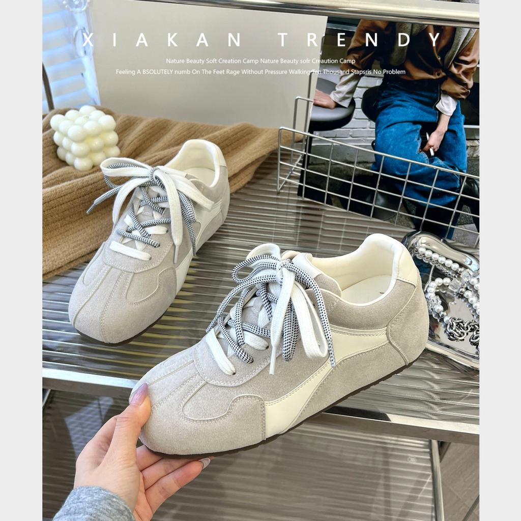 Academy style color matching versatile moral training shoes women's 2025 spring and autumn soft-soled sports versatile casual Forrest Gump shoes