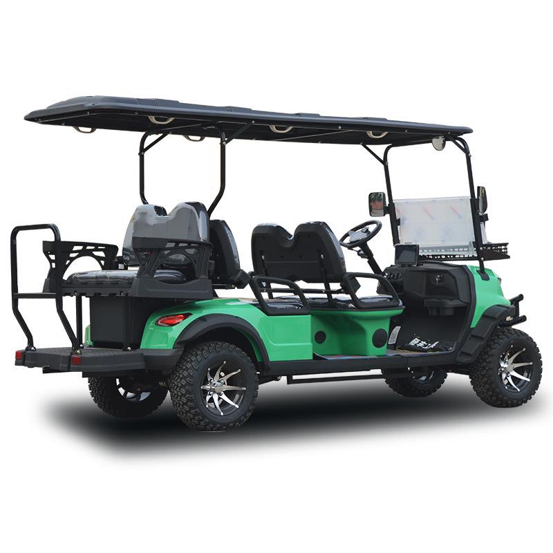 6-Seater Off-Road Electric Golf Cart, 72V Lithium Battery, 5kW Motor, 120km Range Sightseeing Vehicle
