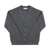 MaiSon KitSune Men S Cardigan Bold Fox Head Patch V Neck Nm00501kt1093