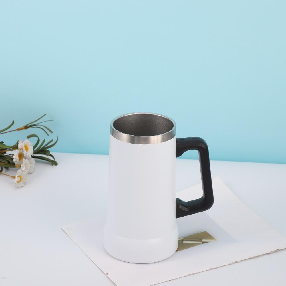 

710 мл Чашка для води Чашка для пива з нержавіючої сталі Портативна термокружка білий