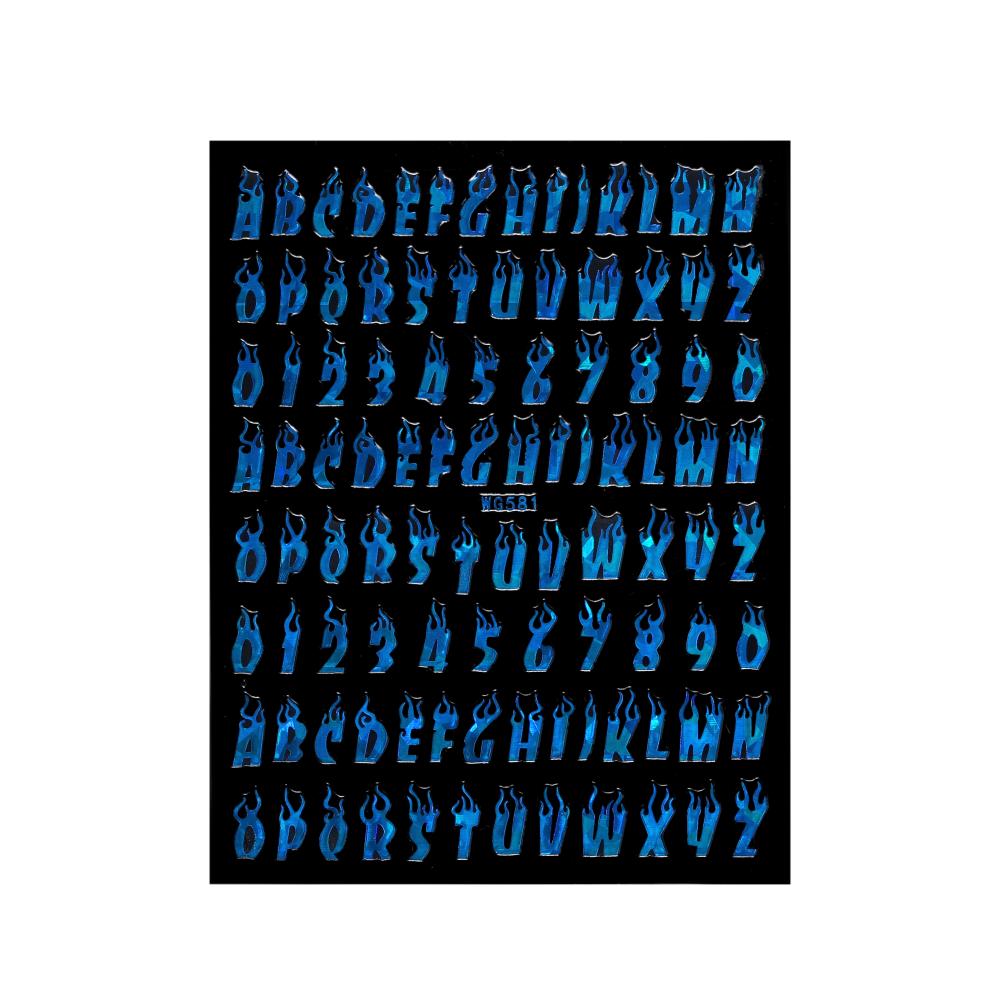 Adesivi Decorativi Lettere Alfabeto Numeri 2-9mm Riempitivo Resina Epossidica Oro Argento Per Stampi in Silicone Fai da Te Riempimenti per Artigianato