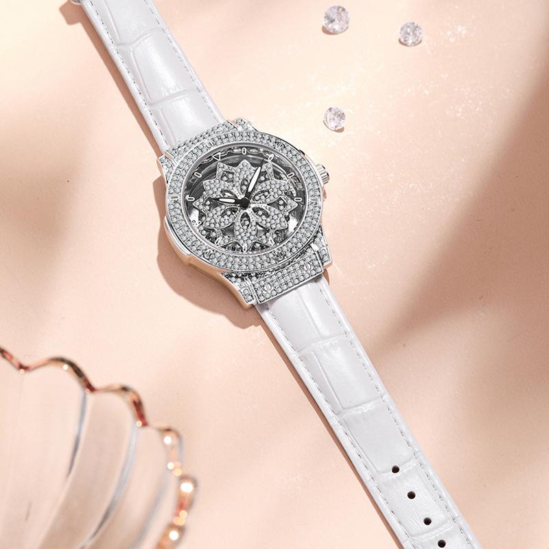 Swiss Wollex Lucky Star Women's Full Diamond Quartz Watch