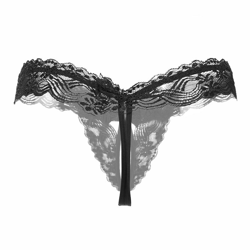 Sexy G-spot Temptation Ngerie, Vibration Free and Sexy Open Style Crotch Pearl Lace Underwear Sissy Panties Thongs Women Sexy