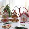 Christmas Decorations Creative Felt Gingerbread Man Biscuit Christmas House Desktop Decoration Felt Handheld