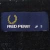Fred Perry Jednopunktowy wzór haftu Sweter z długim rękawem i dekoltem w serek S dzianina Damski Używany