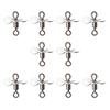 10Pcs Spin Fishing Lure Blades Plug Casting Fly Propeller Spinnerbait Prop DIY Fishing Lure Hook Bait Fishing Accessory