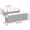 9 Piece Grey Garden Sofa Set with Cushions