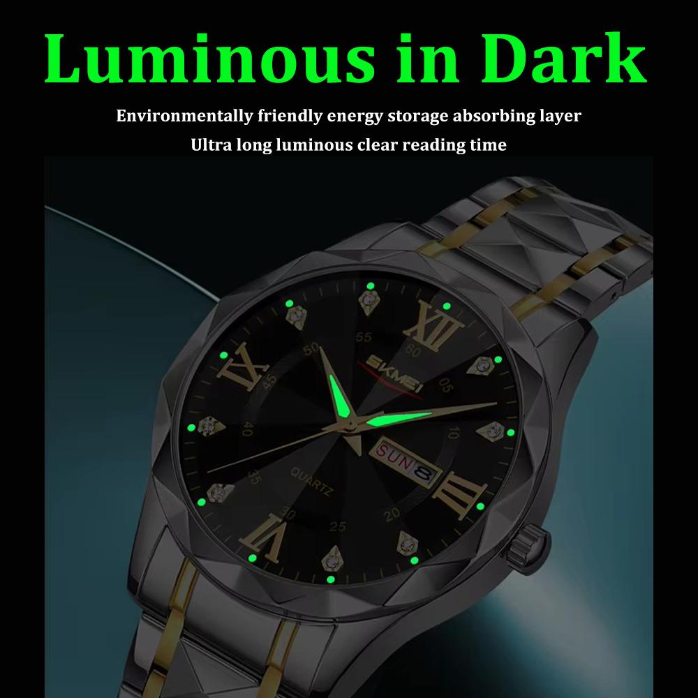 Fashion Elegant Womens Watch Multi Functional Waterproof Calendar Quartz Women's Clock Gift Box Selected Gifts