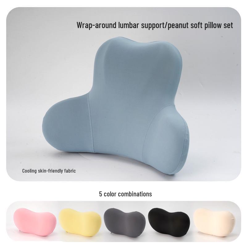 Ergonomic Multi-Angle Lumbar and Neck Support Pillow for Car