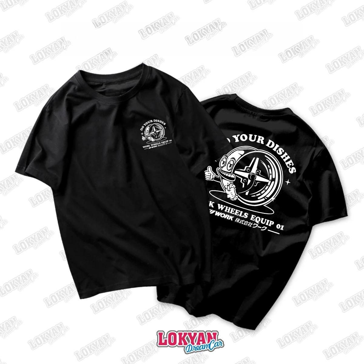 

25 New Fashion Top Runner Cartoon Character Wheels Hub Racing Street Sports Fitness Men s Short Sleeve T-shirt Top Girl s Couple S