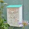 Wall Mounted Mailbox European Iron Large Letter Magazines Post Box for Outdoor Home Decorative Envelope Holder Vertical Office