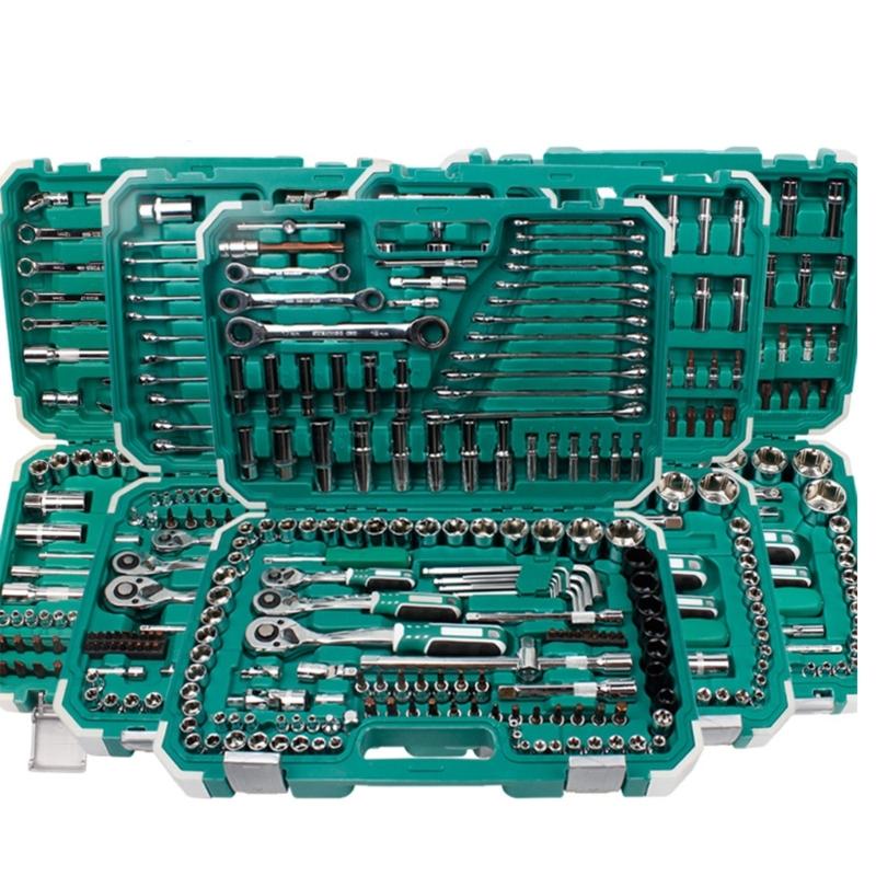 10/23/37/46x Drive Socket Ratchet Wrench Socket Set Metric Extension Bars for Car Repairing Household with Storage Box