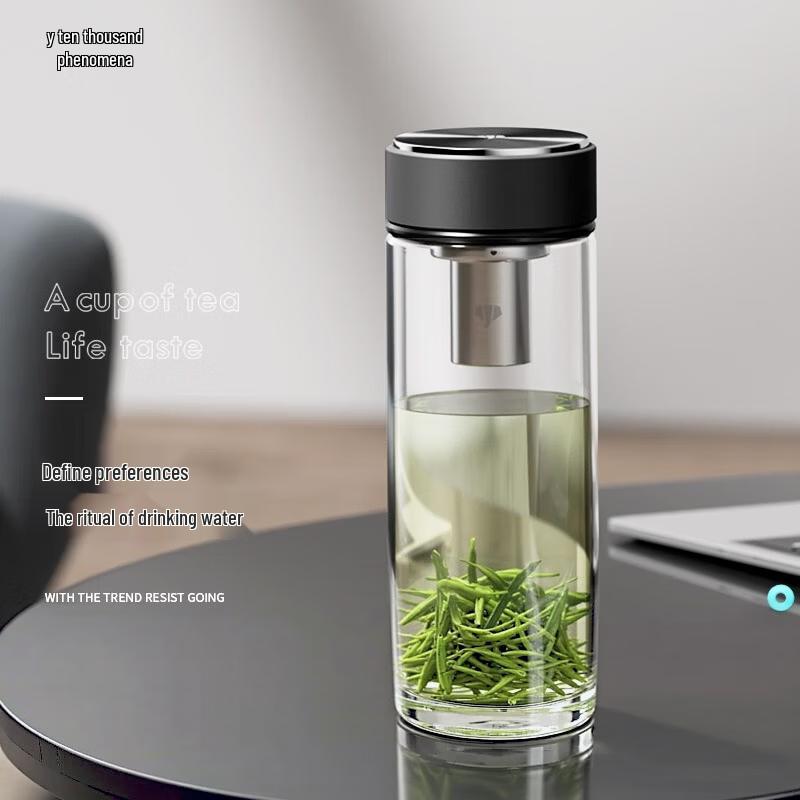 Vanward Premium Borosilicate Glass Tea Tumbler