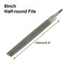 6Inch150mm Steel Files Without Handle Round Half-Round Triangular Square Flat./