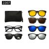 22XX Magnetic Clip-on Polarized Sunglasses for UV Protection and Driving