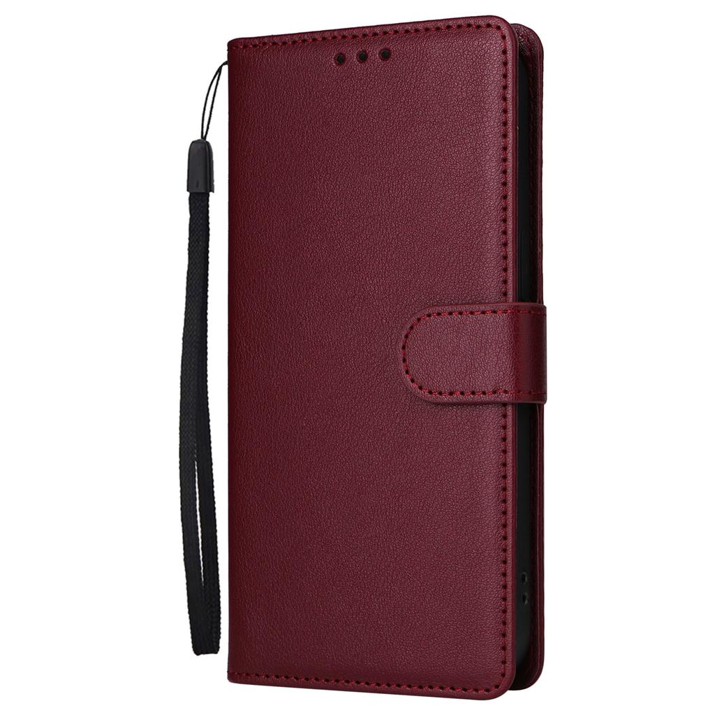 For iPhone 16 Pro Max Wallet Case 3 Card Slots Slim-Fit PU Leather Stand Phone Cover