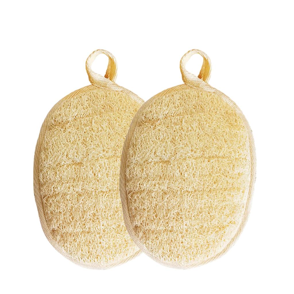 3 Styles Bath Sponge Natural Exfoliating Loofah Sponge Scrubber Body Backwash Belt Back Exfoliator Strap Bath Accessories