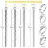 8pcs/Set Ring Size Reducer Tools Spiral Spring Based Rings Adjust Invisible Transparent Tightener Resizing Tool Jewelry Guard